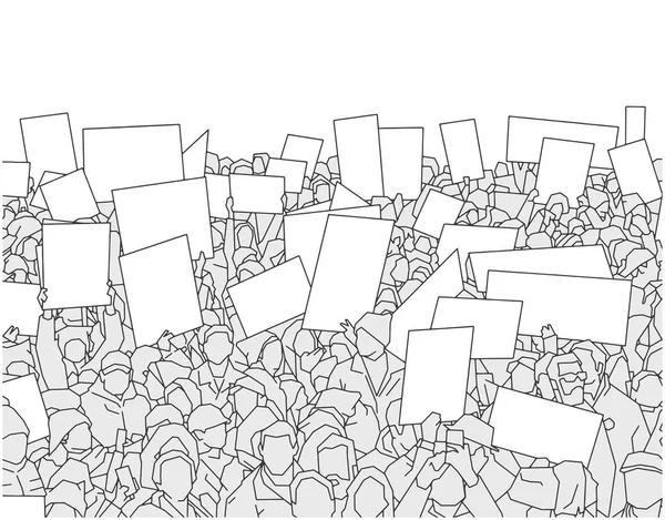 Imagen abstracta sobre personas manifestando